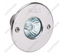 Светильник галоген.Vitalight 50Вт.12В. накладка AISI-316L. корпус RG-бронза. бетон. каб. 2м