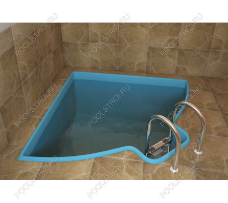 Композитный бассейн Купель угловая ECOLINE (2.1х1.9х1.5м)