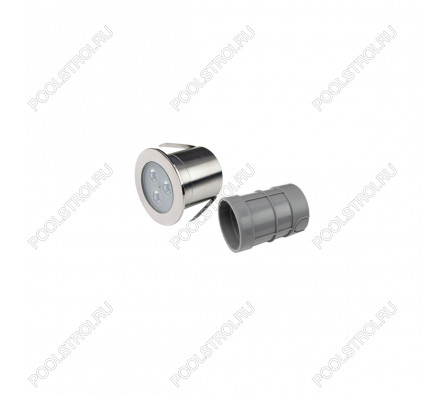 Прожектор светодиодный Aquaviva HJ-RC-SS75, 3led 6W NW (AISI-316) + закладная